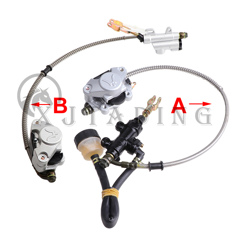 Hydraulische scheibenbremsanlage mit bremssattel, hauptbremszylinder und bremsscheibe für atv, go-kart, buggy und quad ( 50cc-250cc stück)