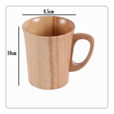 Azufaifo-jarras de madera Natural estilo japonés para desayuno, Taza de leche de cerveza, té y café verdes, taza de madera, botella de agua, artículos para el hogar: A