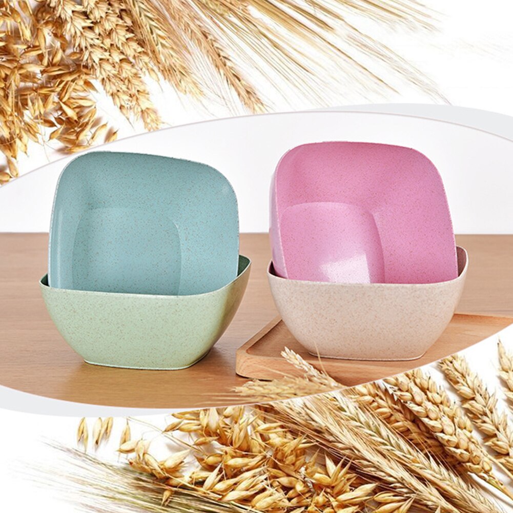 Milieuvriendelijke Tarwe Stro Eten Bowls Japanse Servies Creatieve Huishoudelijke Studenten Rijstkom Soepkom