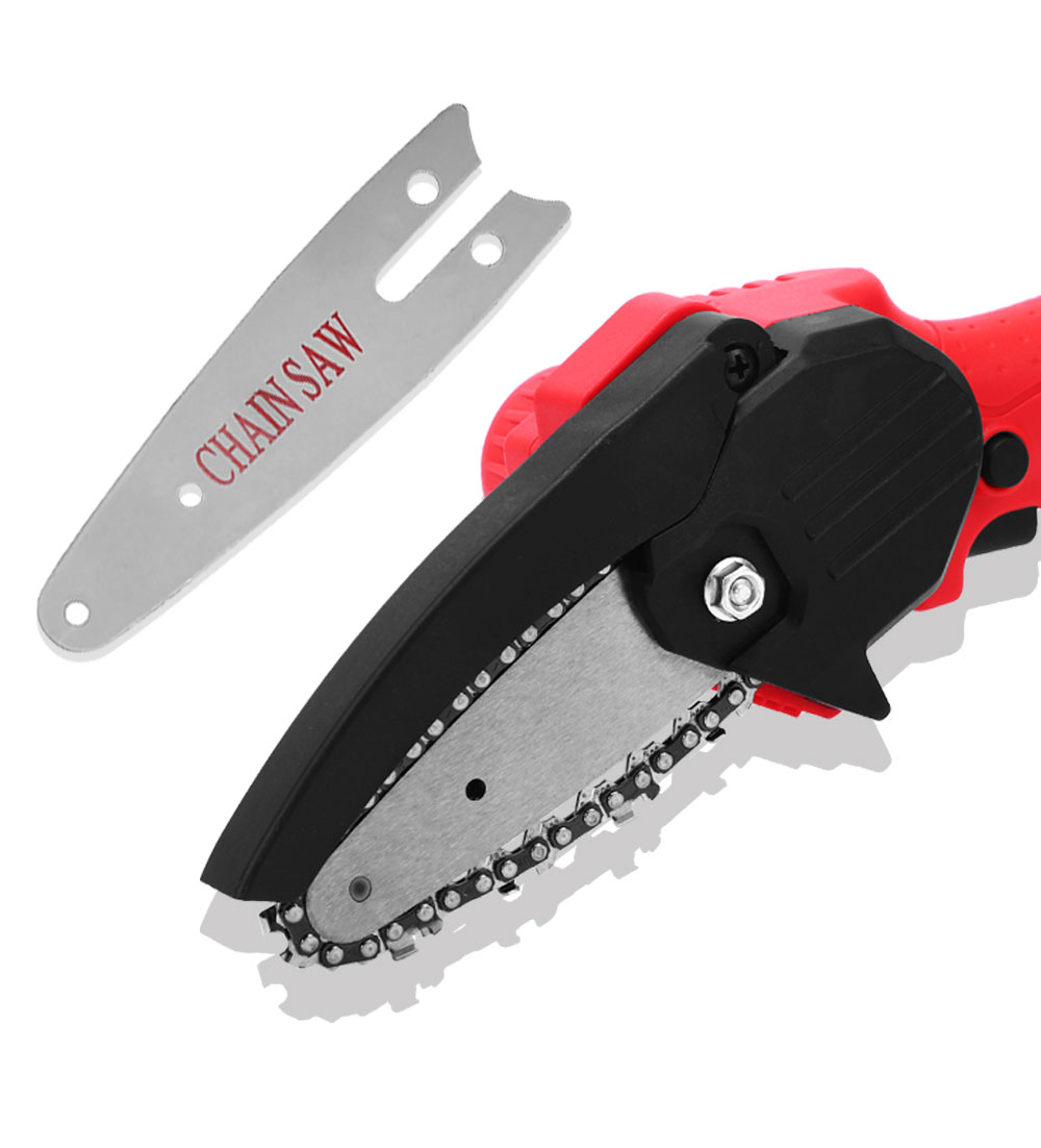 Mini Snoeizaag Elektrische Kettingzagen Verwijderbare Voor Fruit Boom Tuin Trimmen Met Lithium Batterij Een Hand