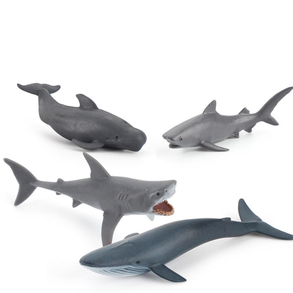 4 teile/satz Kunststoff Mini Solide Statische Marine Kreatur Modell einstellen Wissenschaft Pädagogisches Dekoration Spielzeug