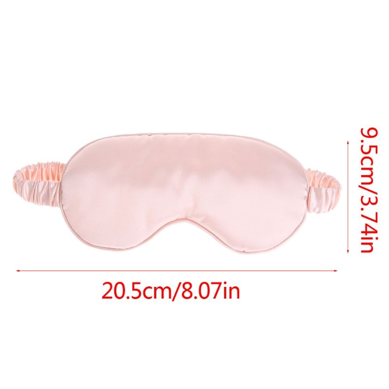Eyeshade Eye Patch Faux Silk Sleeping Eye Mask Cover Eyepatch Blindfold Solid Portable M89F