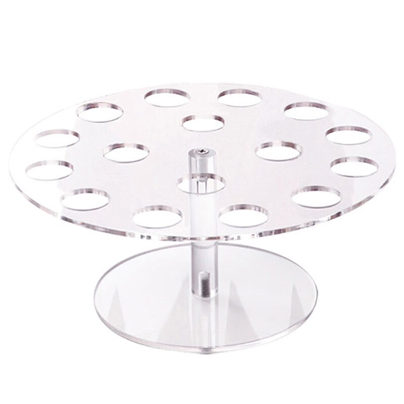 16 Hole Ice Cream Cones Holder Stand For Wedding Party Buffet Display Ice Cream Tool Ice Cream Holder Acrylic Cupcake: Default Title