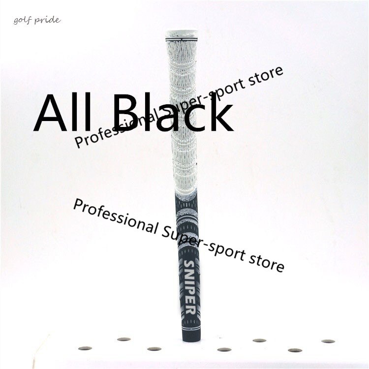 Directe Classic Whiteout Golf Grips Standaard Golfclubs Grips Rubber Katoen 13 Stks/partij 50G +-3: Black