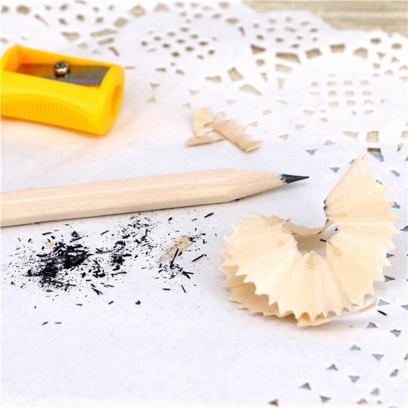 10pcs/ Lot Eco-friendly Natural Wood Pencil Black Non-toxic Standard HB Pencil Stationery Sketch Pencil Office School Supplies