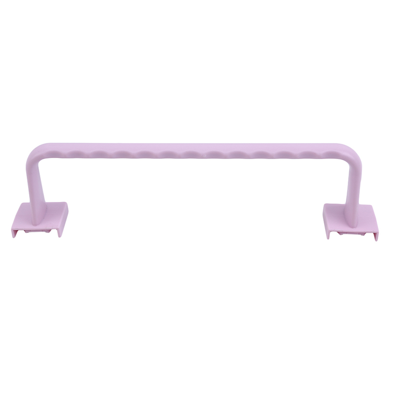 Self Adhesive Bathroom Towel Bar Plastic Bath Wall Rack Hanging Towel Rod Stick On Sticky Hanger Bathroom Tools Accessories: Pink