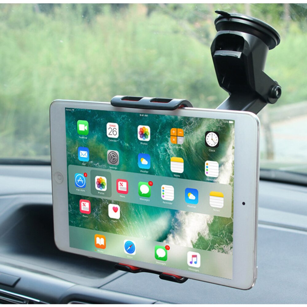 Tablet autohouder voor samsung huawei ipad pro air mini 1234 gps-telefoon, 360 graden verstelbare mobiele zuignapbeugelstandaard