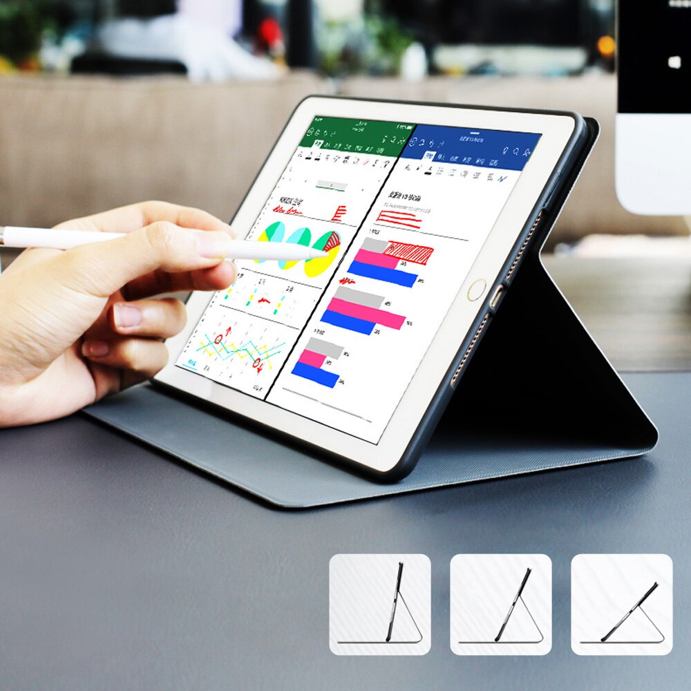 Fall Für Neue iPad 9,7 zoll Air 2 Air 1 Weiche silikon mit Auto Wake Up /schlaf Funktion Stehen Intelligente Abdeckung
