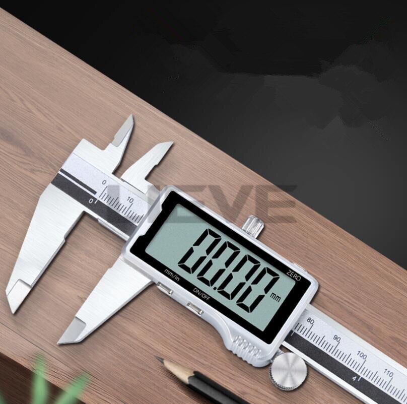 Electronic Digital Caliper HD Full Screen Full Metal 0-150/200/300mm Stainless Steel Vernier Caliper precise measurement tool