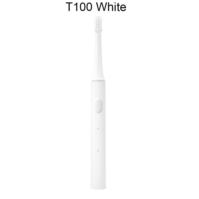 Xiaomi mijia sonic elektrisk tandbørste trådløs usb genopladelig tandbørste vandtæt ultralyds automatisk  t100 -tands børste: T100 hvide