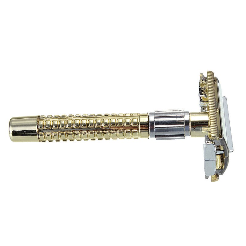 mannen Veiligheid Handheld Handleiding Scheerapparaat + Double Edge Safety Razor Blade Doos Mannen Kapper Razor Sharp Tool Blades scheren Machine