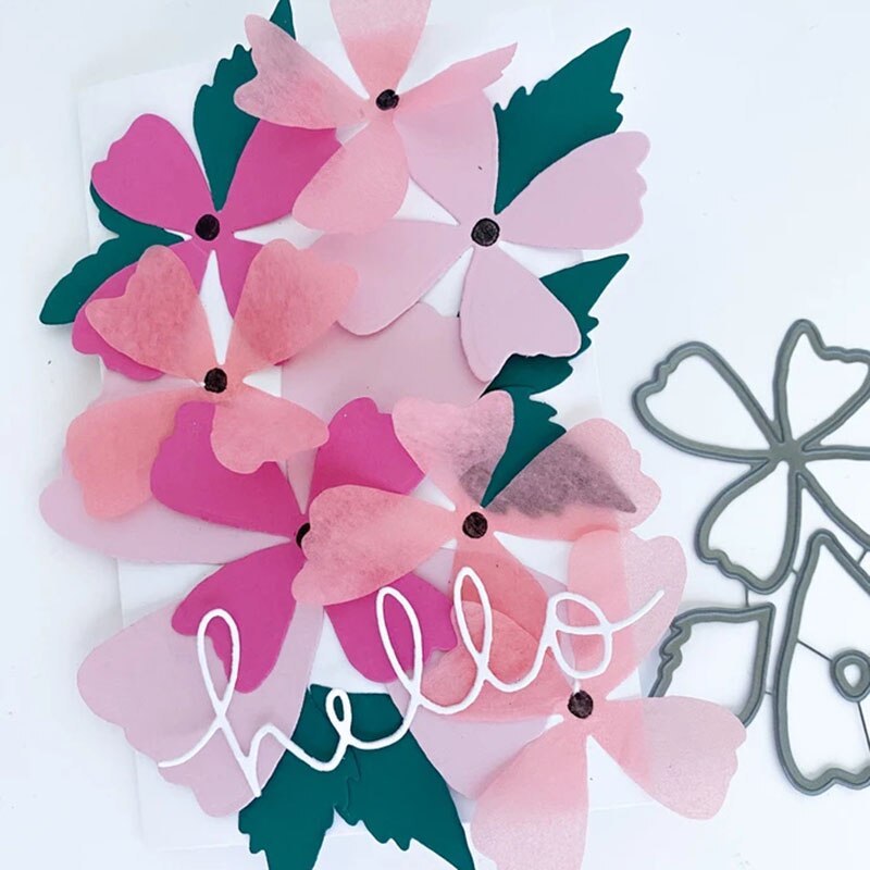 Ch blomster stencil metal skære matricer til scrapbog praksis hands-on diy album kort håndlavede værktøjer