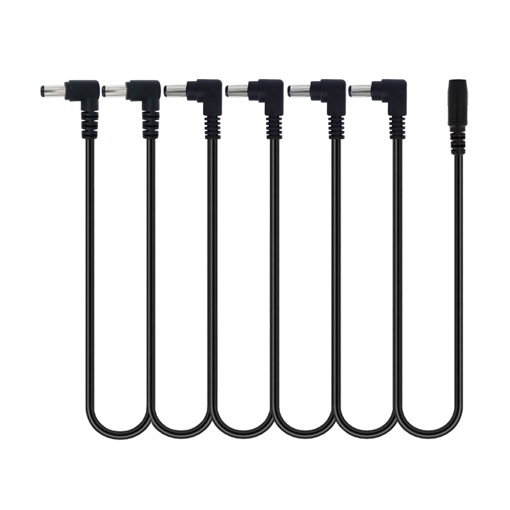 Daisy Chain 1 tot 3 5 6 8 Manieren Splitter Gitaar Effectpedaal Accessoires Voeding Kabel voor 9V DC adapter Plug