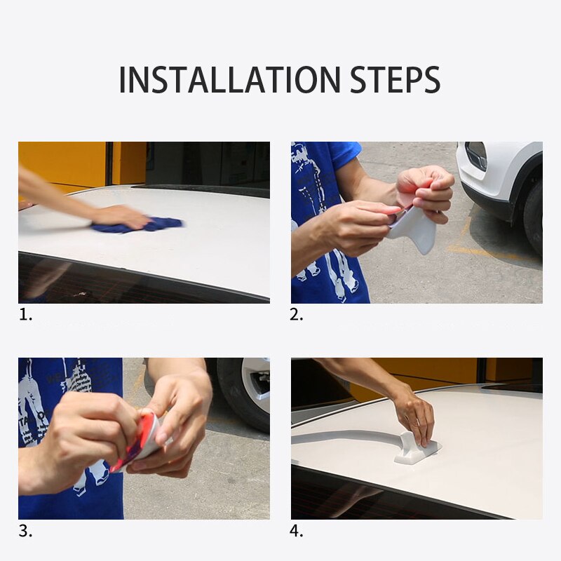 Antena de techo Universal para coche, señal mejorada, forma de aleta de tiburón, pintura de Piano aérea impermeable para Kia Sportage Opel Astra H