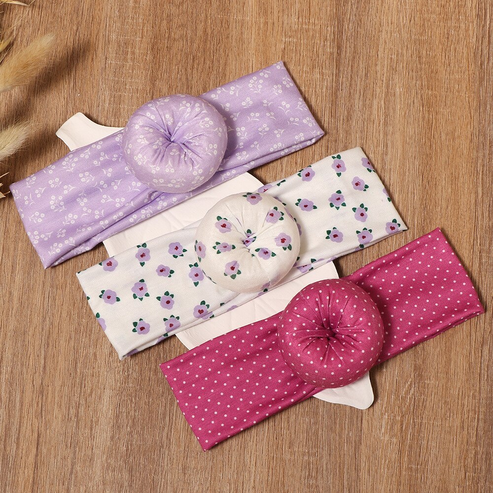 Baby Headbands For Newborn Hair Band Cute Baby Donuts Elastic Donuts Headwear Kids Girl Hair Accessories