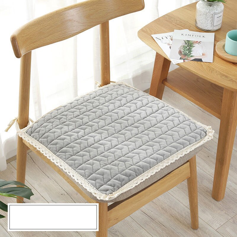 Geometrische Patroon Stoelkussens Dikker Zachte Student Seat Pad Winter Warm Kantoor Stoel Zitten Mat Antislip Pluche Kruk kussens