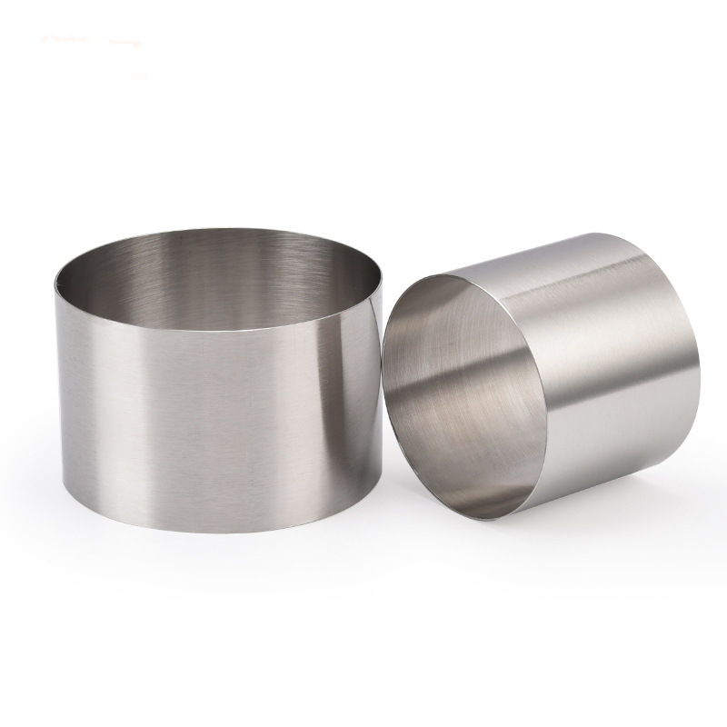 6/8CM akcesoria kuchenne obręcz na ciasto formy okrągły kształt ze stali nierdzewnej DIY przyrząd robić pieczenia wielokrotnego użytku mus koło ciasto gadżet