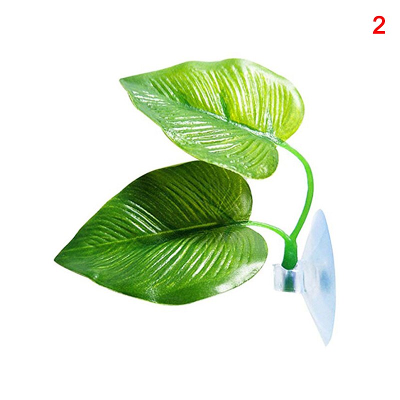 Double-Layered Simulation Ornamental Leaf Betta Fish Rest Spawning Leaf Betta Fish Bed Hammock for Fish Tank Aquarium JA55: 2