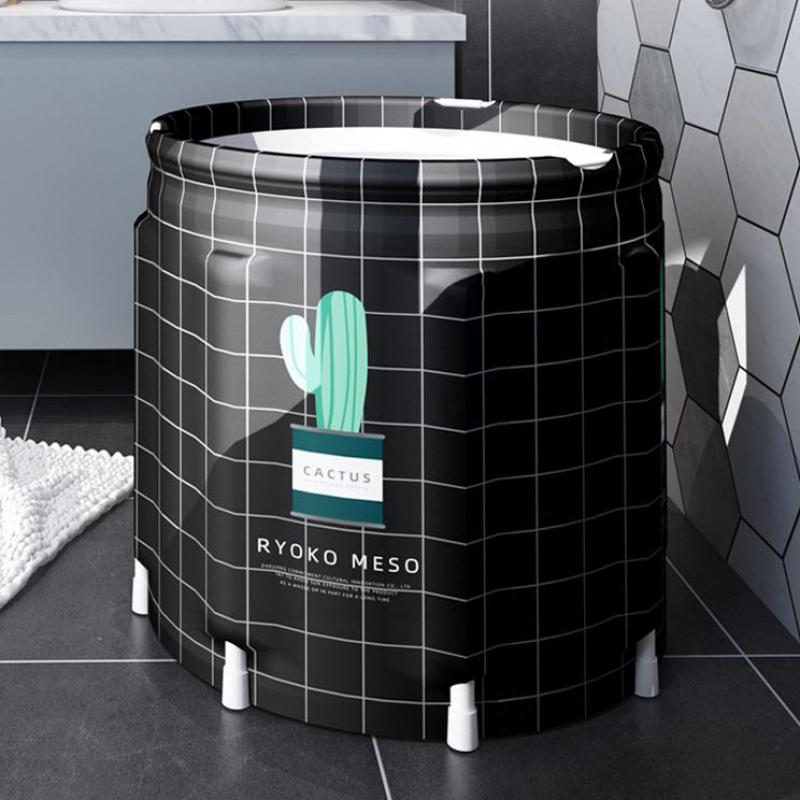 Tonneau de bain pliable pour adultes, tonneau de bain épais, pour l'ensemble du corps, artefact de bain et de bain