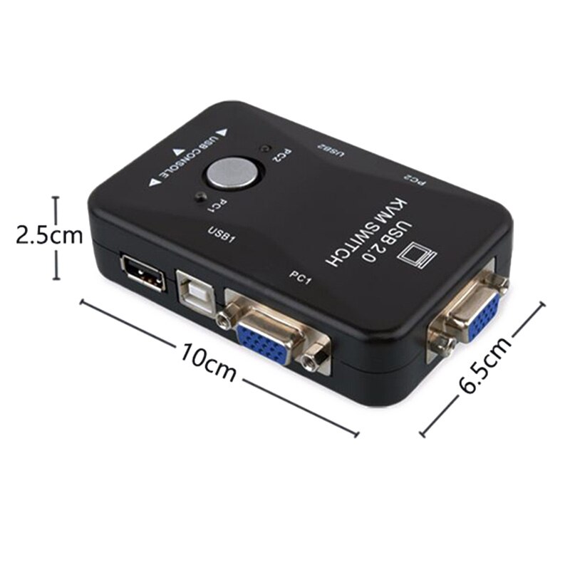 Two-in and One-out Switch USB 2 Port Printer Sharing Device Computer Switcher GDeals