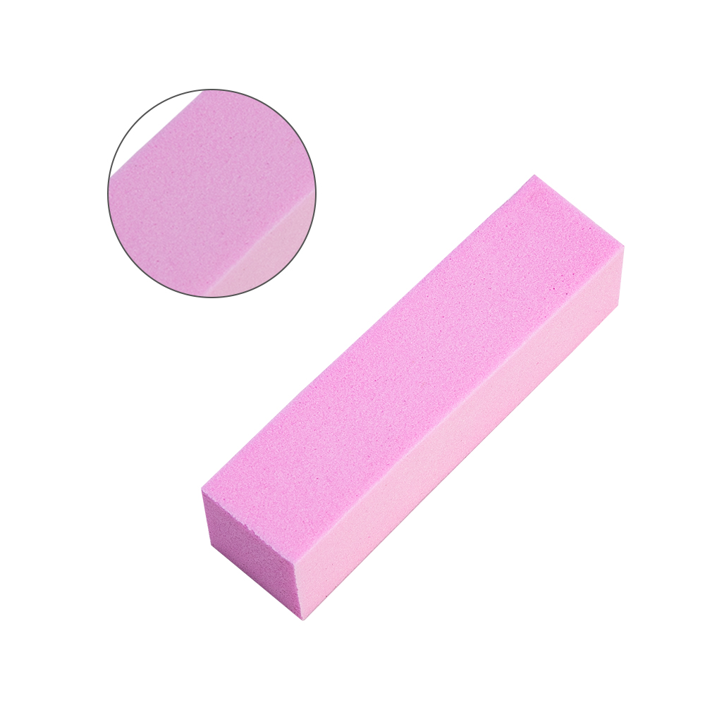 1/5/10pcs Pink Form Nail Buffers Sponge Nail File Buffer Block Polish Manicure Pedicure Sanding Buffer Strips Nail Art Tool: pink