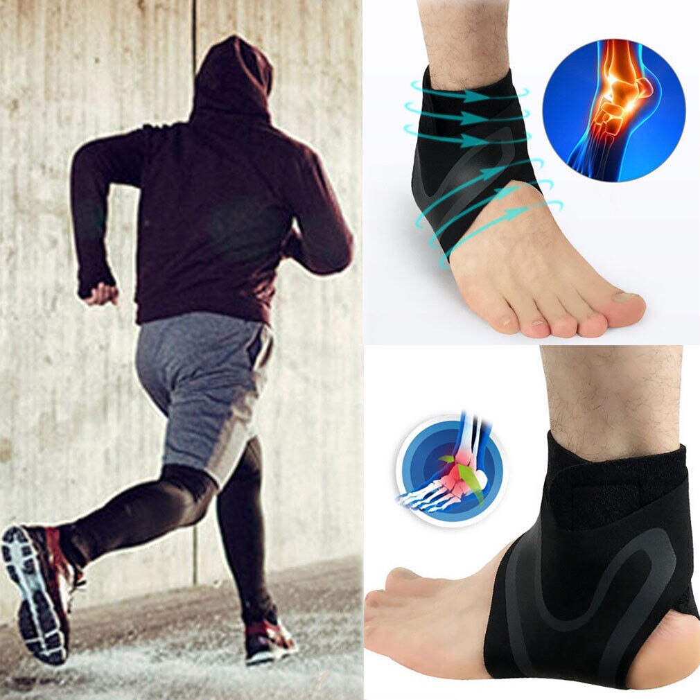 1PC kompresyjne ochraniacze na kostki anty zwichnięcie na zewnątrz koszykówka piłka nożna orteza stawu skokowego obsługuje pasy bandaż robić zawijania stóp bezpieczeństwo