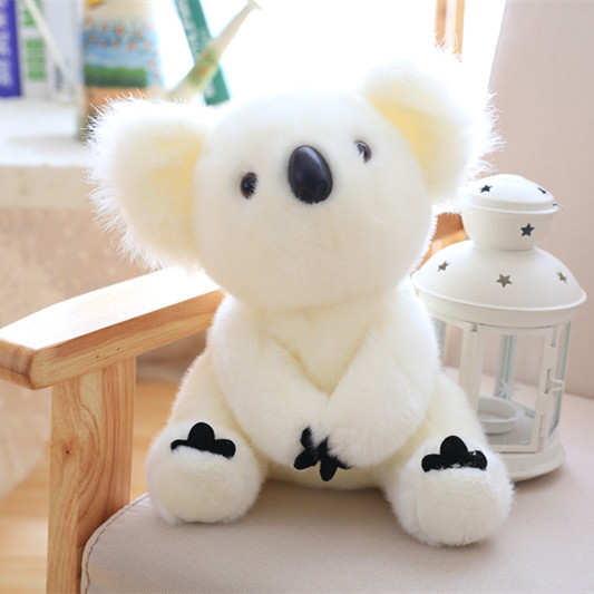 Kawaii Koala Plush Baby Toys Australian Koala Bear Stuffed Soft Doll Kids Lovely For friends Girls Baby Parent-Child Toys: 13cm / white