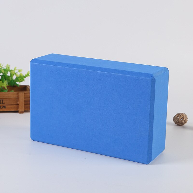 Eva-yogablöcke, sport-übungs-fitnessstudio-schaumstoff, trainingshilfe, dehnungshilfe, körperformung, gesundheitstraining für frauen, fitness-yoga-block: Blau