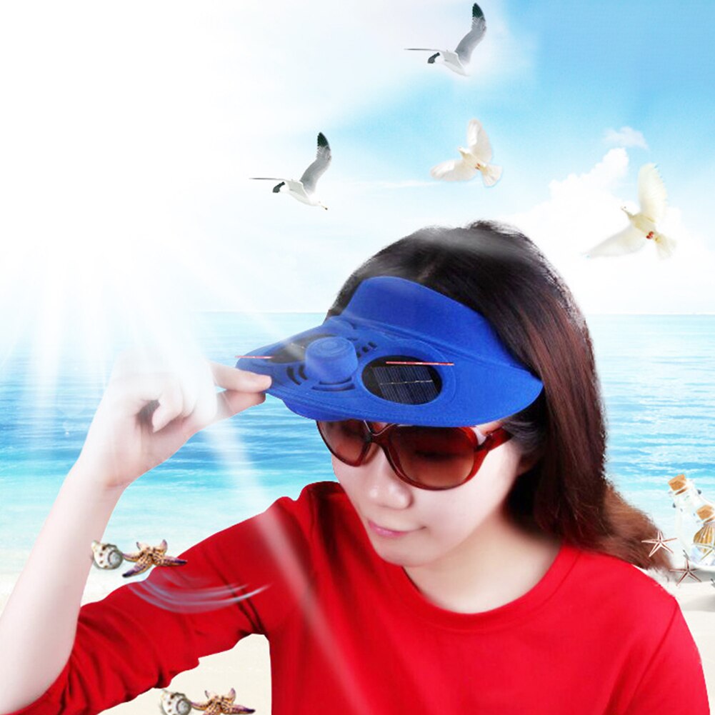 Zonne-energie Zon Baseball Hoeden Met Koelventilator Vrouwen Mannen Zomer Camping Vissen Baseball Cap Met Solar Power Cooling Fan