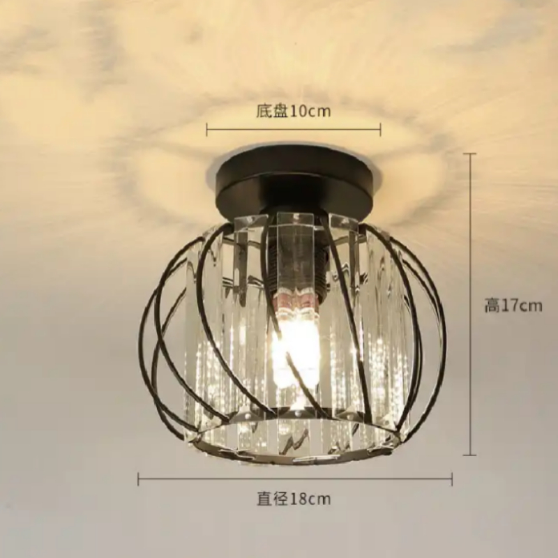 Luksus entre korridor lampe belysningsarmaturer krystal loftslampe indbygget moderne krystal lysekrone