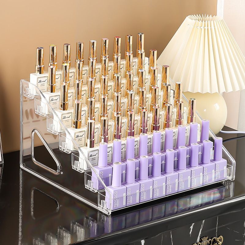 3/4/5/6/7 Lagen Acryl Nagellak Display Organizer Uv Gel Plank Snel Te Installeren Cosmetische Rek Sieraden Stand Manicure Opslag