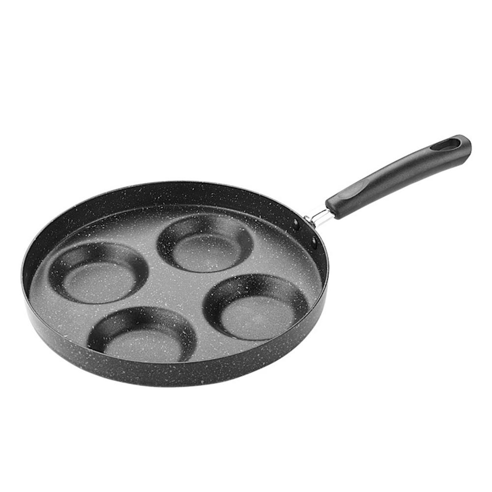4- -reikäinen maifan-kivi nelireikäinen munakaspannu mini tarttumaton munapannu kokkarepannu aamiainen rakkaussydänmuotissa paistettu tarttumaton kananmunapannu: 24cm