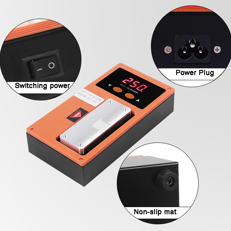 Phone Bezel Frame Separator Middle Frame Separate Heating Plate Machine for iPhone LCD Frame Separate Glue Remove machine