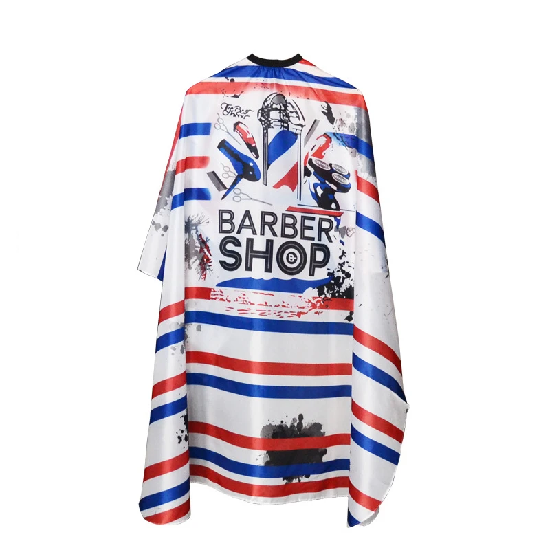 Corte de pelo peluquería peluquero tela de plumas adultos salón de casa impermeable pluma tela de peluquería delantal corte de pelo bata capa: Multicolor