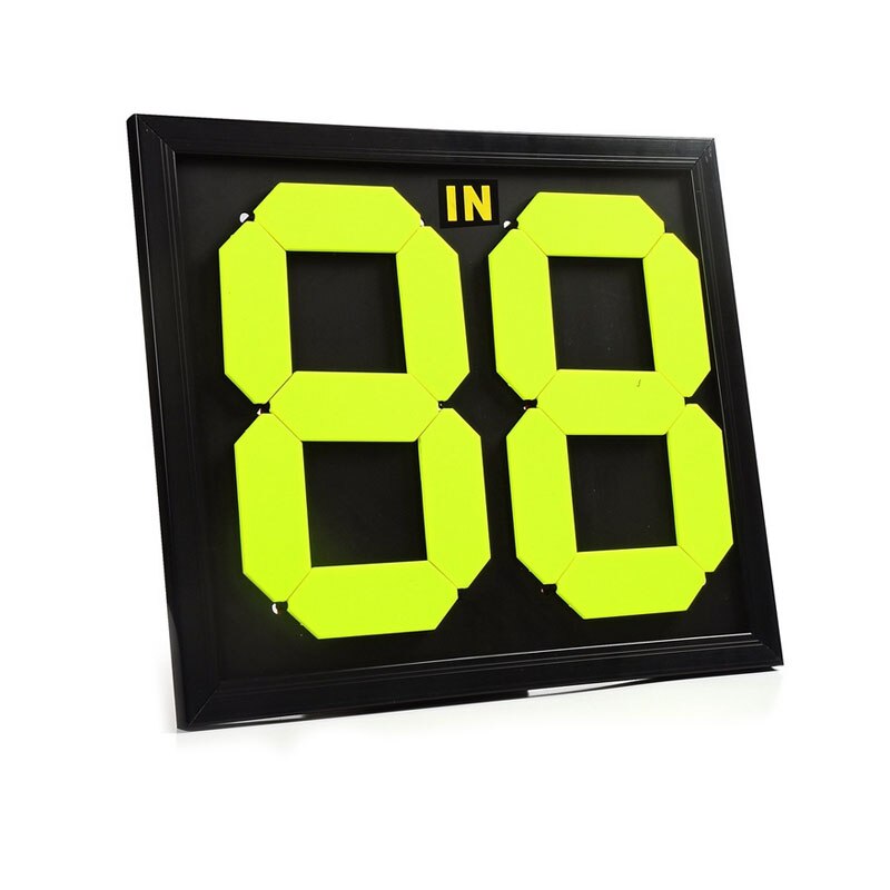 Football Substitute Board 2 Sides Soccer Substitution Plate Sports Referee Change Play Boards