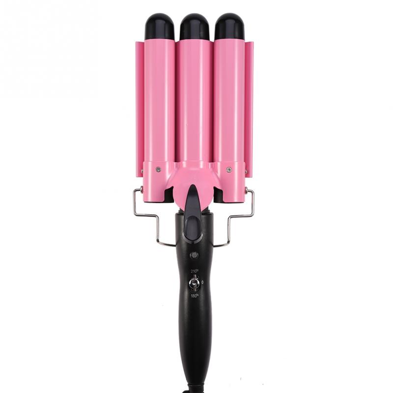 Hair Curling Iron Ceramic Triple Triple Pipe Hair Curler Egg Roll Hair Styling Tools Hair Styler Wand Curler Irons: 28mm / EU