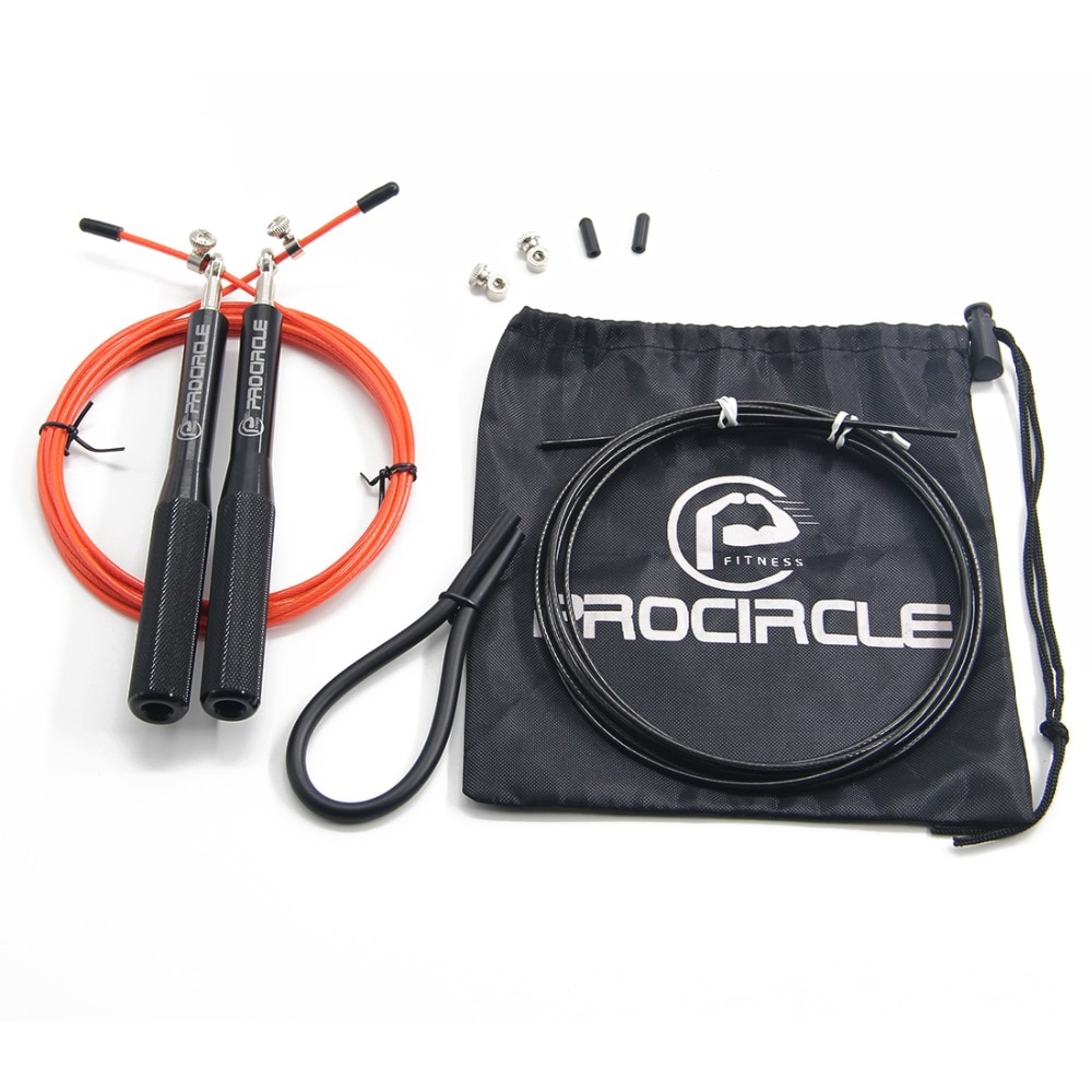 Procircle Corda di Salto di Velocità Regolabile Corde per Saltare in Alluminio di Spessore anti-scontrino Maniglie di liquidazione Delle Scorte