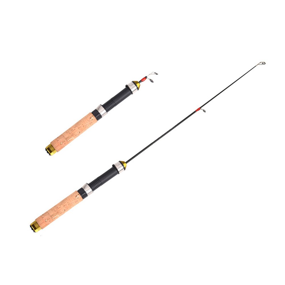 Ice Fishing Rod 60cm Portable Mini Telescopic Winter Fishing Pole Folded River Shrimp Carp Tackle Tool pesca Accessories