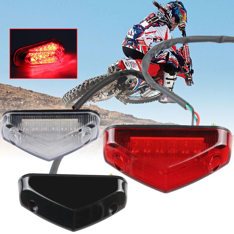 Luz trasera modificada para motocicleta, luz LED de advertencia de freno para vehículo eléctrico, guardabarros pequeño, 1 piezas, novedad de 2023