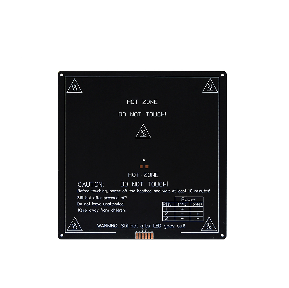 12V Upgraded MK3 heatbed 214x214/220x220/300x200x3mm Aluminium verwarmd Bed broeinest voor 3d printer delen impressora 3d pe als: 220x220x3mm