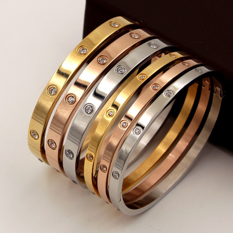 Liefde Sieraden Kleurrijke Zirconia Crystal Armband Armbanden & Armbanden Voor Vrouwen Pulseiras K0020