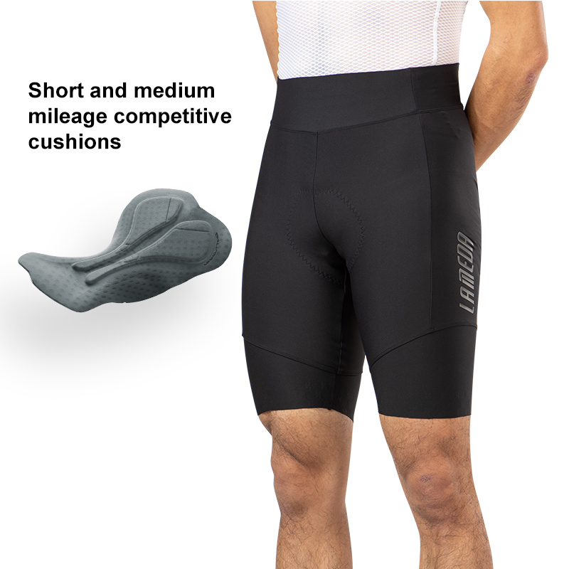 LAMEDA Fietsbroek Reflecterende Road Mountainbike Shorts Rijden Fietsbroek MTB Shorts Ademende herenfietskleding: XXL / Black