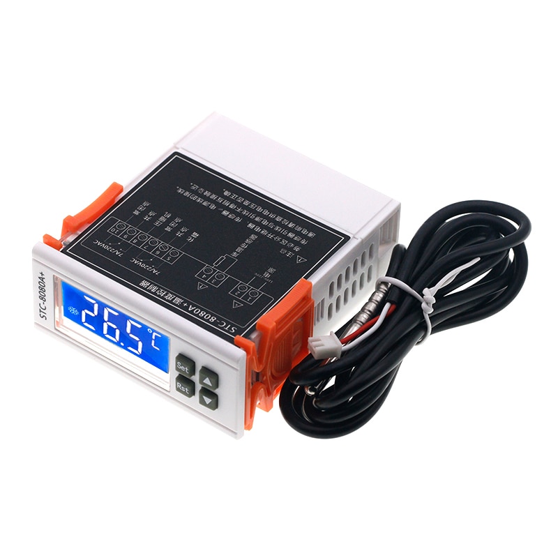 STC-8080A+ Refrigerator Thermostat Temperature Controller Refrigeration Automatic Defrost Timer Intelligent Single Probe