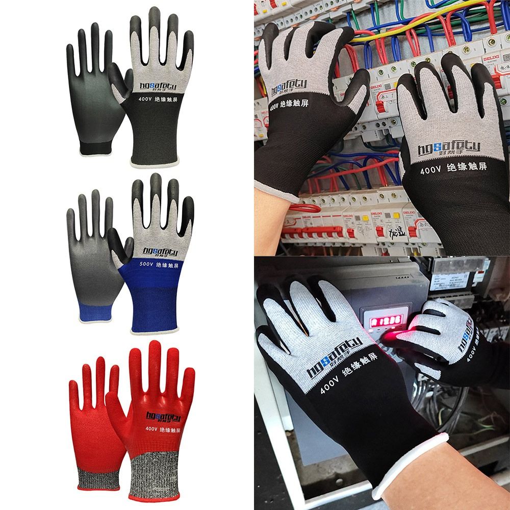 Gants Isolants Ultra-Minces pour Électricien, Résistants à la Tension 400V/500V, en Caoutchouc, Écran Tactile, Isolation Isotindustrielle