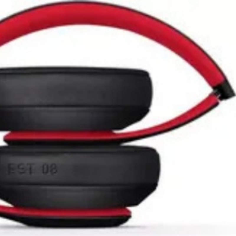 Hochwertige Klang Techniker 3 Bluetooth-Kopfhörer, kabellose Pop-hoch-Bluetooth-Kopfhörer mit Studio 3-Logo: Burgunderrot