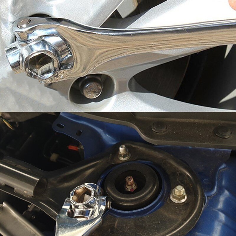 8 In 1multifunctional Double-Ended Torque Ratchet Wrenches Car Repair Disassembly Tools 2-19/8-21/10-22 Socket Wrench