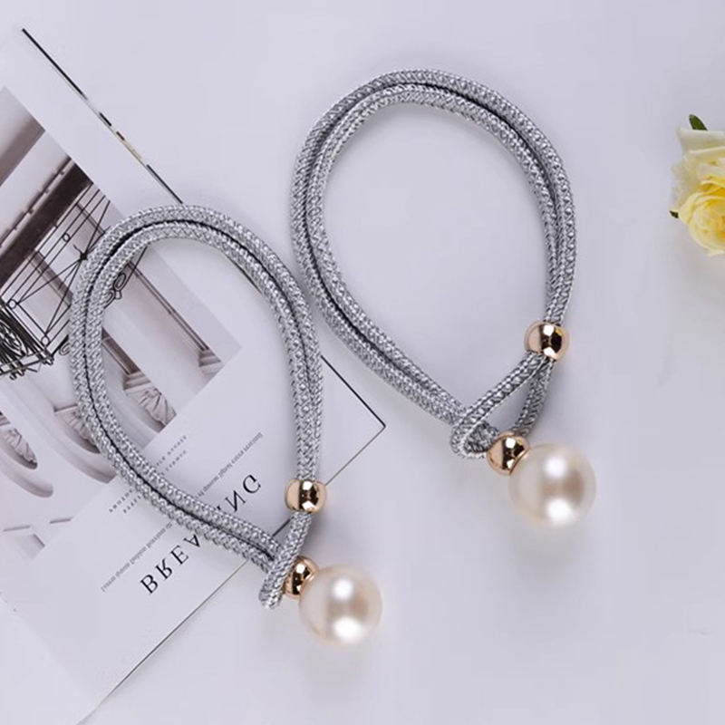 Gordijnbanden, lichte luxe high-end parels, een paar gaasgordijngespen, stropdassen, decoratieve accessoires, touwhaken 2 stuks