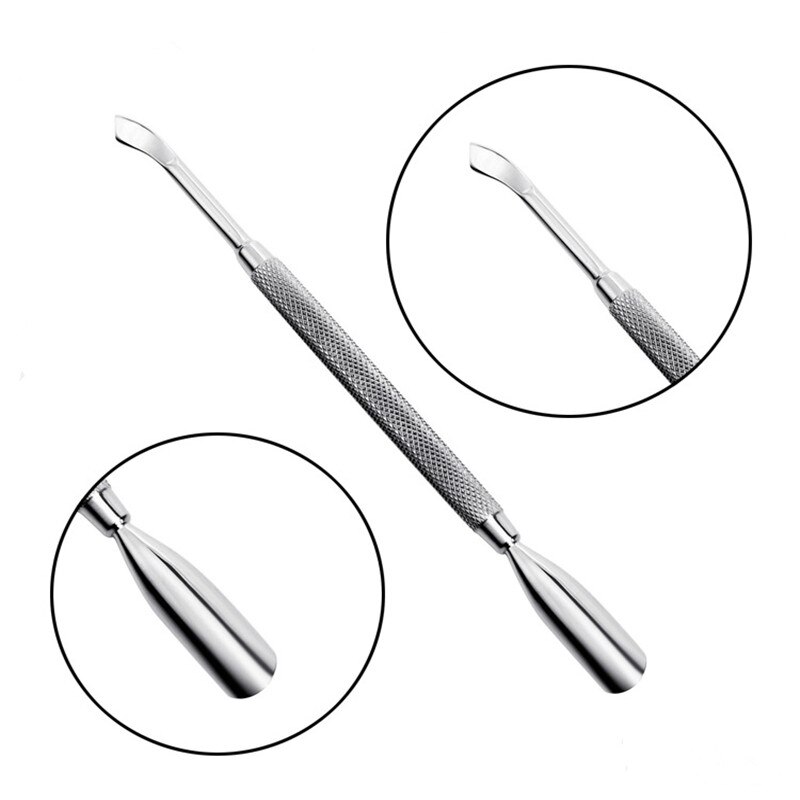 Dual-Ended Chameleon Nail Cuticle Pusher Dode-Skin Remover Rainbow Rvs Nail Art Tool: G-A011-4