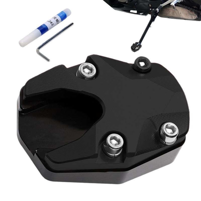 Kick Stand Plate para Motocicleta Anti Sinking Plate, Acessório de suporte, Foot Plate Base, Kickstand Acessório