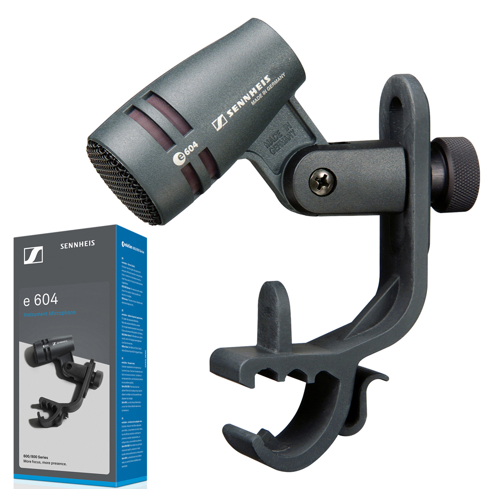 E604 e 604 Tom Snare Evolution Series Cardioid Instrument Wired Drum Microphone With Clip Arm Mount for Recording: Default Title